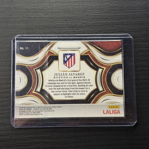 Julian Alvarez Panini Select Snapshots La Liga 2025/26 card new