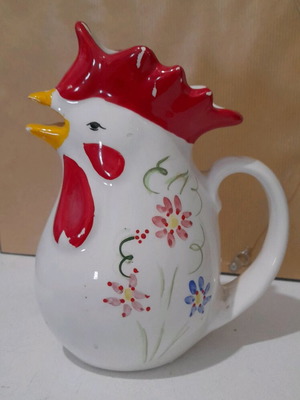 Lucky Rooster Vase used, 21cm