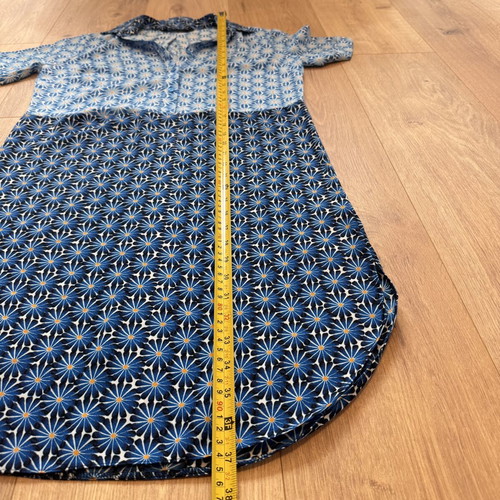Dorothy Perkins women's dress knee length floral design size XS blue like new