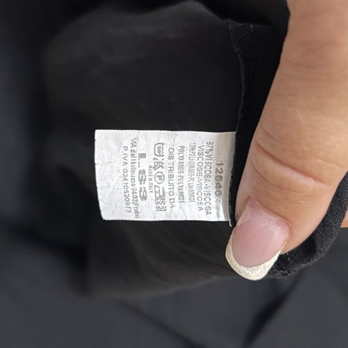 Black linen dress, size L