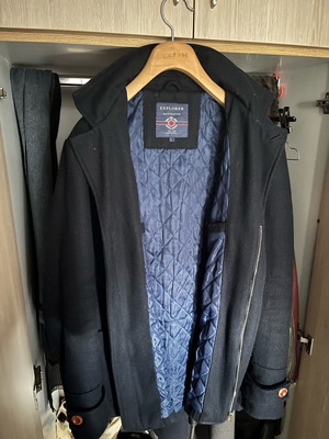 Explorer Navigator 1998 Montgomery coat used, dark blue with detachable hood