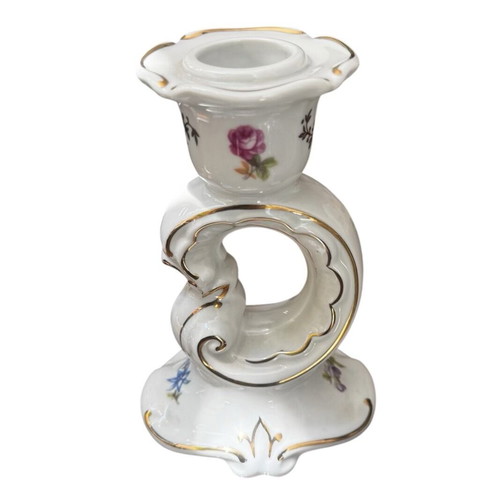 Weimar candlestick 14x9cm porcelain like new, collectible