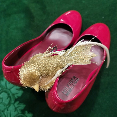 Hilfiger Denim Pumps Size 38 Like New, Red