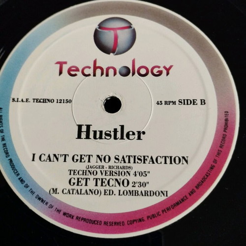 Hustler I Can't Get No Satisfaction 12" single used, electronic