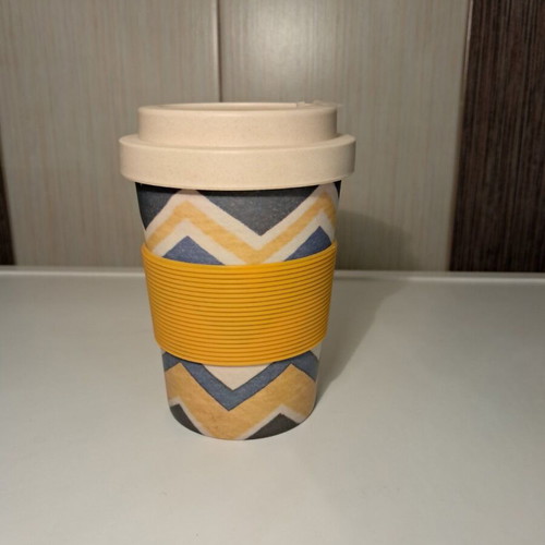 Travel Mug made of Bamboo Fiber and Melamine Resin new