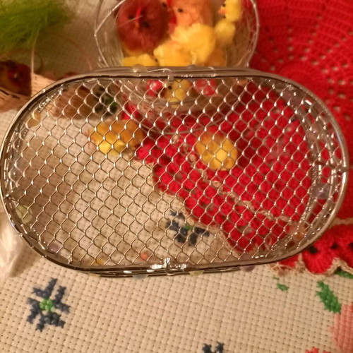 Two small iron Easter baskets like new