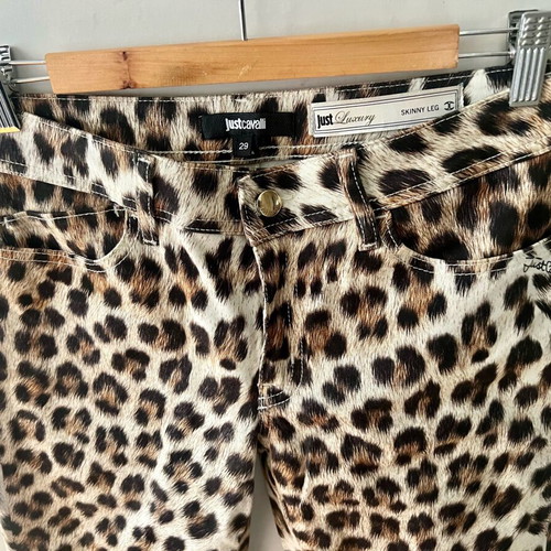 Just Cavalli leopard print pants like new