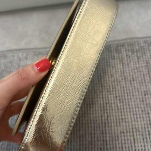 Mango gold handbag like new