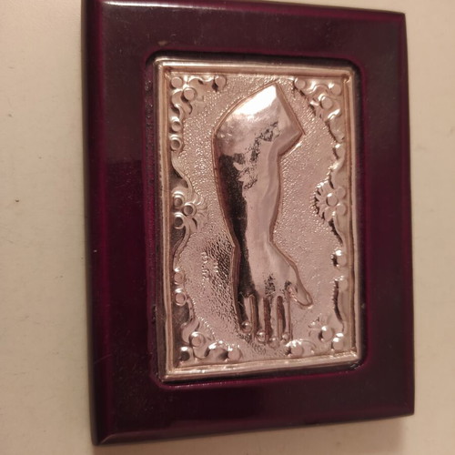 Silver 950 Tama Hand Religious Icon Like New