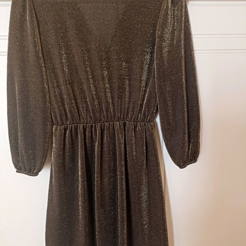 Mini sparkling dress L gold like new