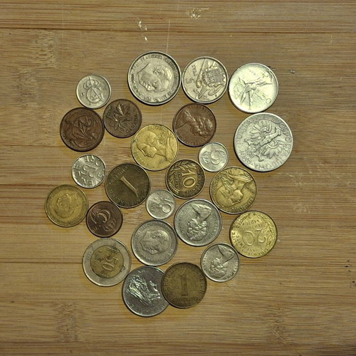 Coins from foreign countries used