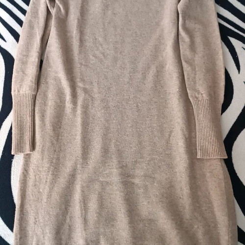 Benetton Italian Merino Wool Dress like new, beige