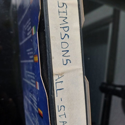 Simpsons All-Star VHS used, animated