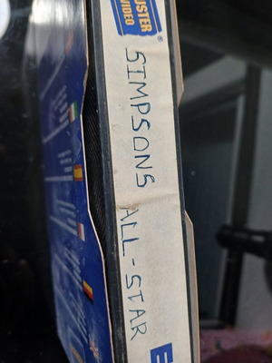 Simpsons All-Star VHS used, animated