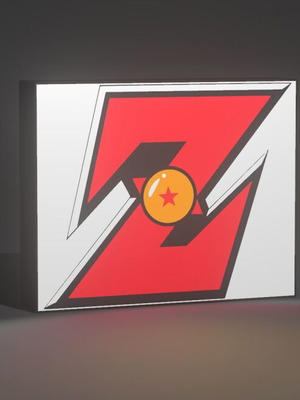 3D Printed Dragon Ball Z Logo Lightbox Like New