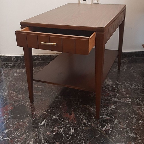 Mersman 45-22 vintage coffee table used, American mid-20th century