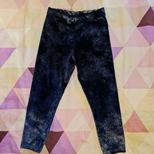 George leggings size 2-3 years 92-98 blue purple velour like new
