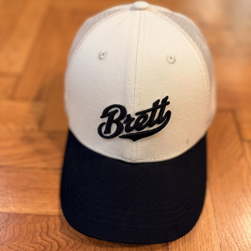 Brett Hat new, beige and black, size large, mesh back