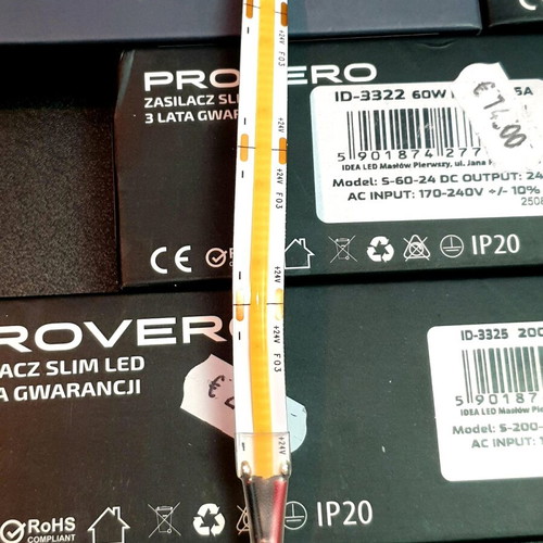 Led strip lights and power supplies new, 6 strips 24V 5m Neutral White