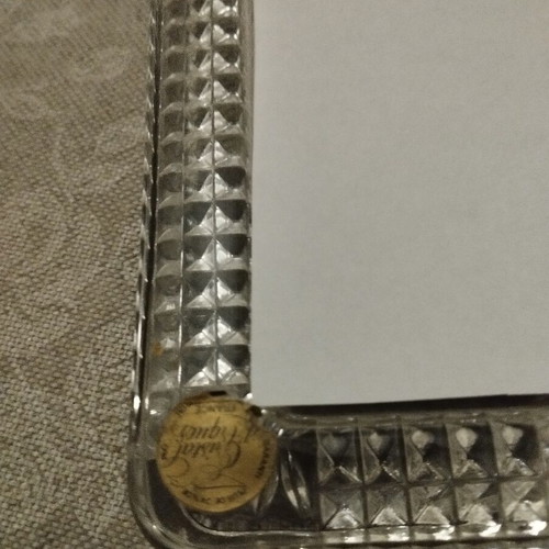 Vintage Cristal d'arques France Lead Crystal Frame like new