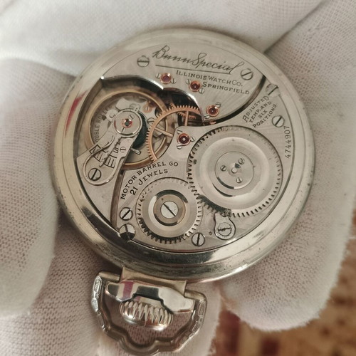 Illinois Bunn Special 60h type I used railroad pocket watch