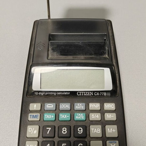 Αριθμομηχανή χαρτοταινίας Citizen CX-77BIII σαν καινούργιο