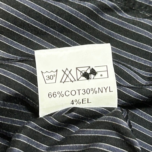 Striped blouse shirt Mat like new, size L, black and gray