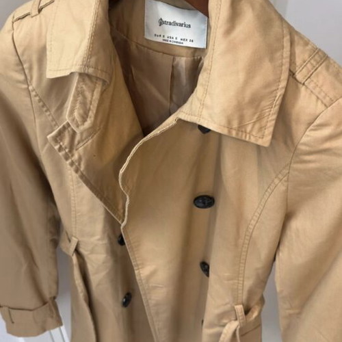 Stradivarius beige trench coat, new