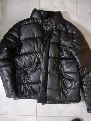 Zara men's jacket used, medium size with loose fit, black