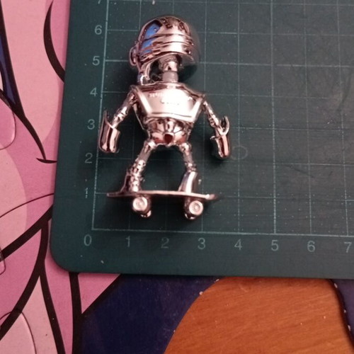 Silver Skeleton figure from Stumble Guys collection like new