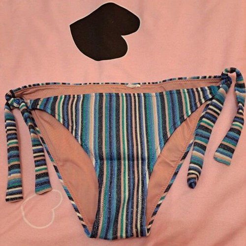 Calzedonia women's swimsuit new, blue with silver thread