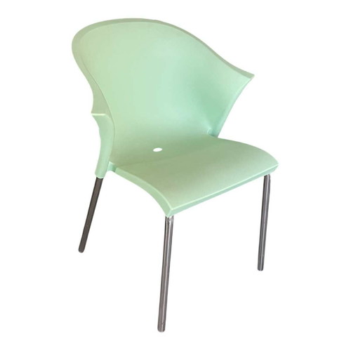 Italian armchairs new in pvc blue, beige, yellow, green