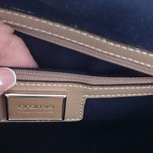 CROMIA handbag like new, beige with crossbody strap