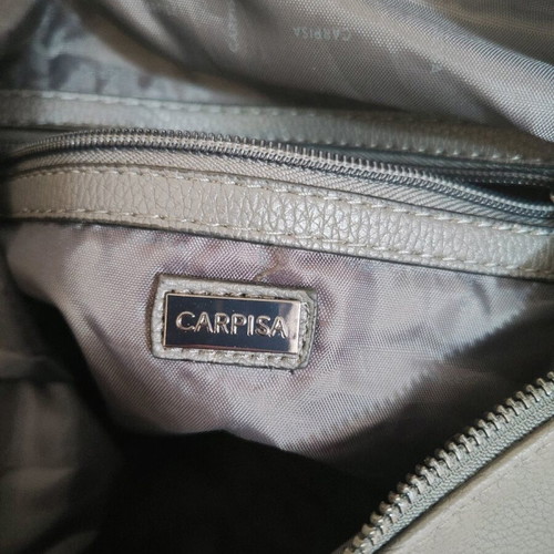 Caprisa shoulder bag new, gray with leather wear