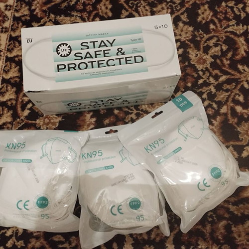 Surgical masks new, set of 80 with KN95 and simple masks