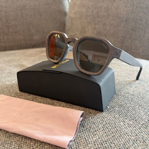 Police Lewis Hamilton SPLE38 Sunglasses Like New, Brown