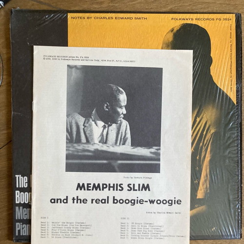 The Real Boogie Woogie Memphis Slim Piano Solos vinyl like new, blues