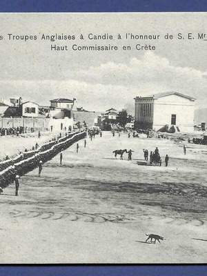 Crete 1907 Arrival of High Commissioner Alexandros Zaimis postcard used