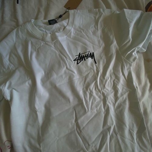 Stussy T-shirt white new, size M