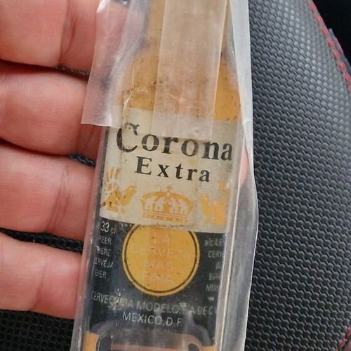 Metal Corona beer bottle opener new, 15.5 cm length