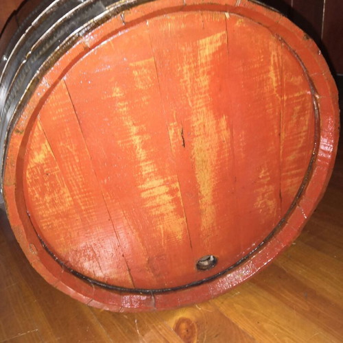 Wooden decorative barrel like new