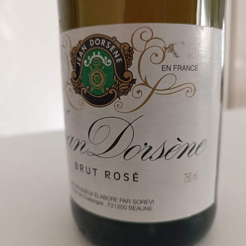 Jean Dorsène Brut Rosé French sparkling wine sealed