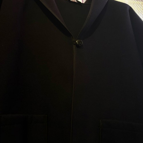 Makis Tselios Fashion coat like new, black and blue, size XL