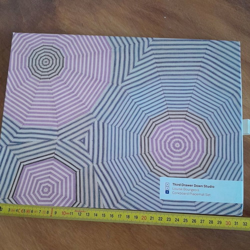 Louise Bourgeois cork placemat set of 4 like new