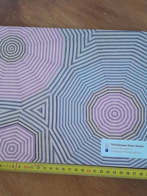 Louise Bourgeois cork placemat set of 4 like new