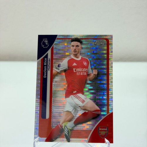 Declan Rice Topps Chrome PL 2025-26 Pulsar Refractor card like new