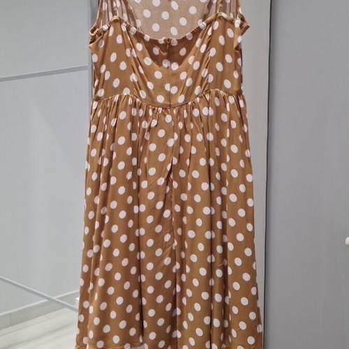 Compañia Fantastica polka dot dress, size M, zipper back