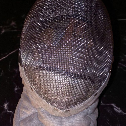 Fencing mask like new with cables (electrodes)