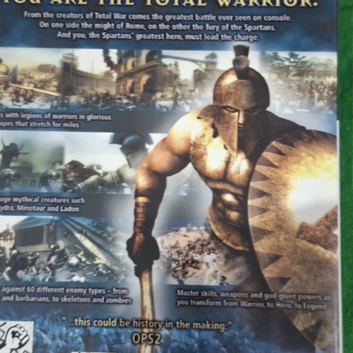 Spartan Total Warrior PlayStation 2 game like new with original box and manual