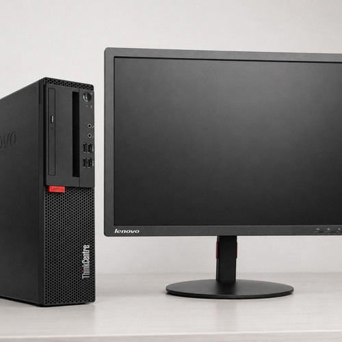 Lenovo ThinkCentre M910s SFF refurbished with 22-inch monitor